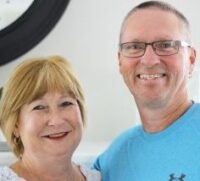 Happy smiling husband and wife