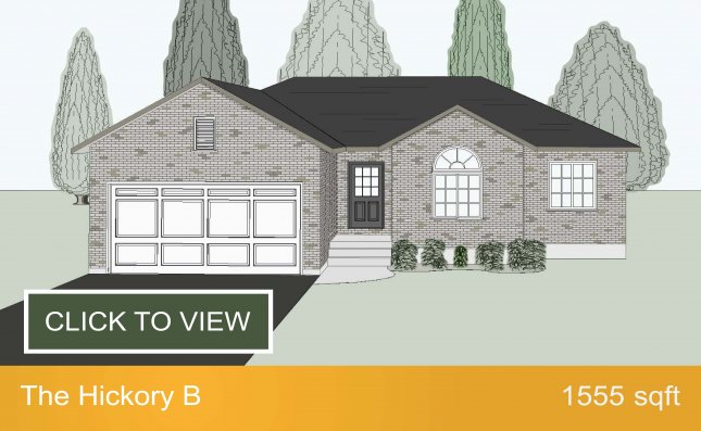 The Hickory B home illustration