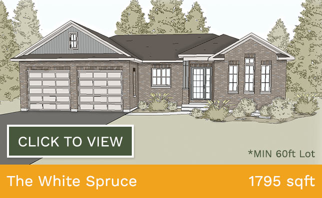 The White Spruce home illustration